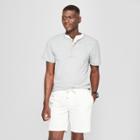 Men's Standard Fit Short Sleeve Henley Shirt - Goodfellow & Co Gray