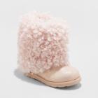 Toddler Girls' Odelette Faux Fur Ankle Fashion Boots - Cat & Jack Pink