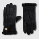 Isotoner Women's Smartdri Recycled Sherpa Lined Gloves - Black