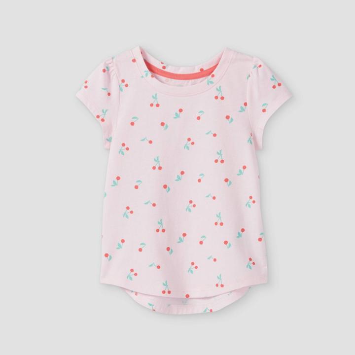 Toddler Girls' Cherry Short Sleeve T-shirt - Cat & Jack