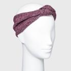Heathered Knit Tubular Knot Front Headband - Universal Thread