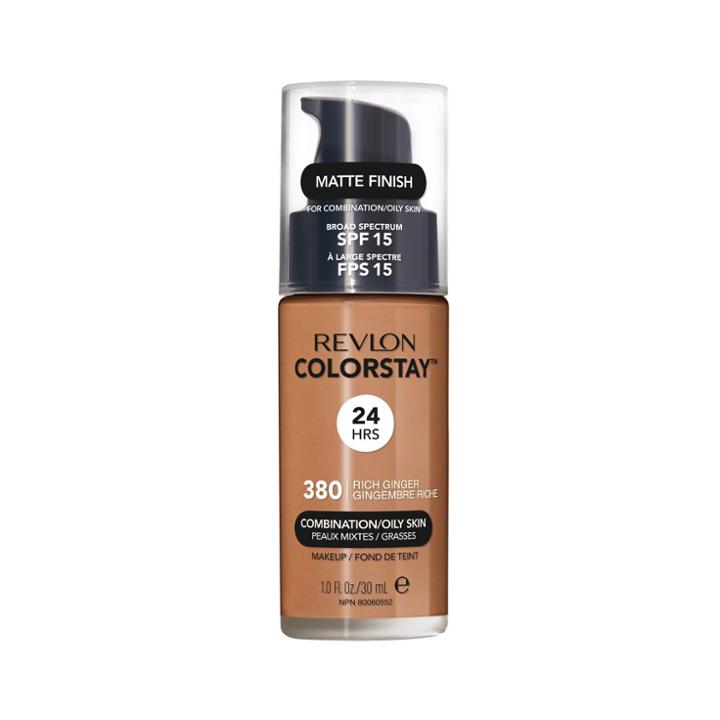 Revlon Colorstay Makeup For Combination/oily With Spf 15 360 Rich Ginger - 1 Fl Oz,