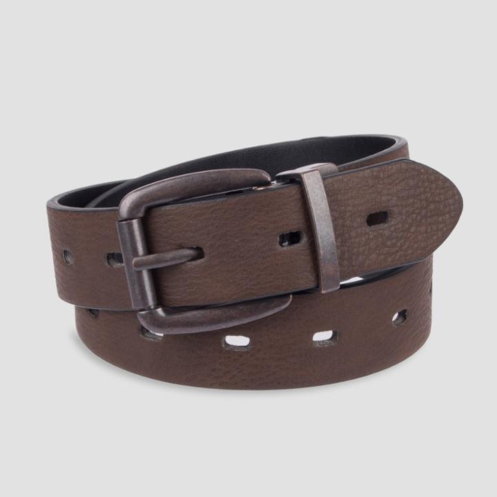 Boys' Fully Reversible Belt - Cat & Jack Brown