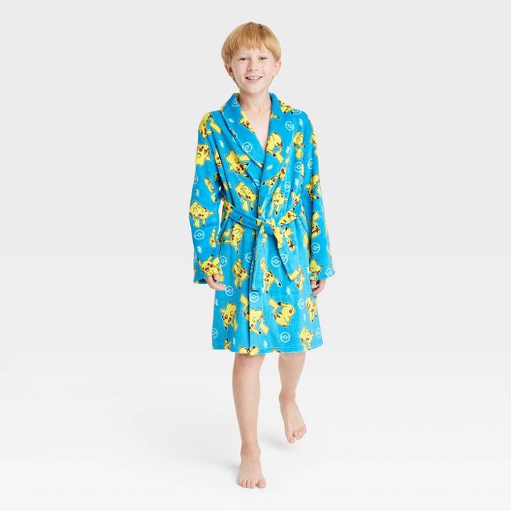 Pokemon Boys' Pokmon Pikachu Robe - Blue