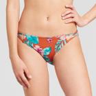 Women's Sun Coast Cheeky Bikini Bottom - Shade & Shore Copper Tropical