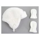 Baby Girls' Faux Fur Hat And Mitten Set - Cat & Jack Ivory