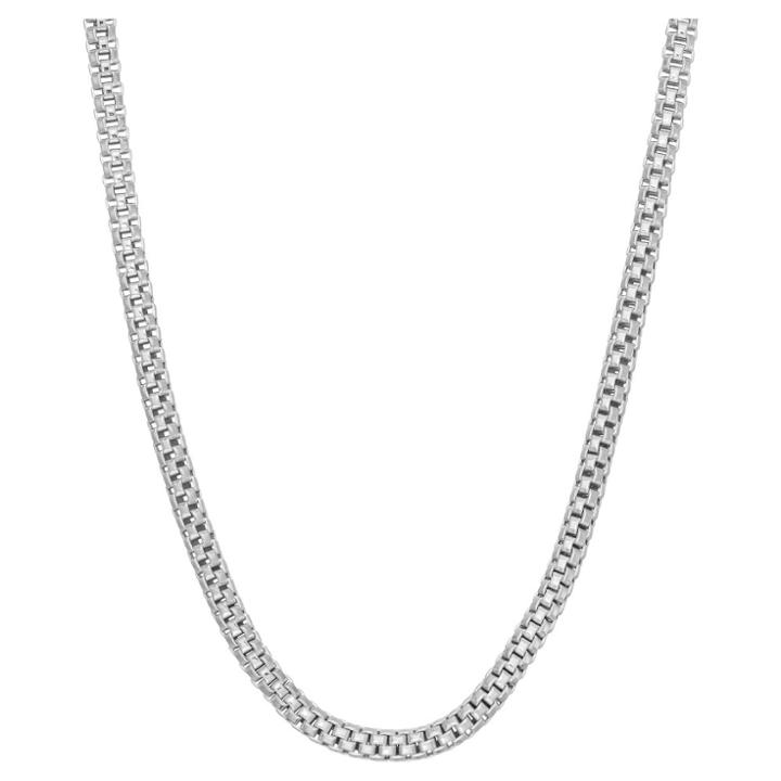 Tiara Sterling Silver 16 Popcorn Link Chain Necklace, Size:
