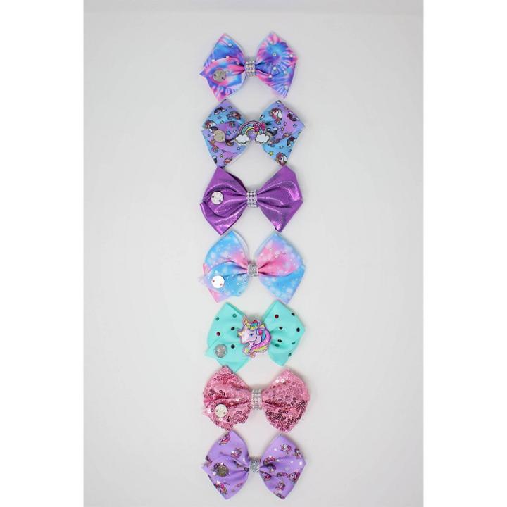 Girls' Jojo Siwa 7pk Bow Chain Hair Clip
