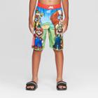 Boys' Super Mario Swim Shorts - Blue L,