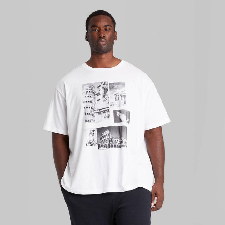 Adult Extended Size Regular Fit Short Sleeve Crewneck T-shirt - Original Use White
