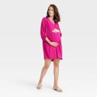 Bishop 3/4 Sleeve Shift Maternity Dress - Isabel Maternity By Ingrid & Isabel Magenta