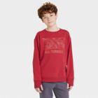 Boys' Outdoor Sweatshirt - All In Motion Pomegranate Red