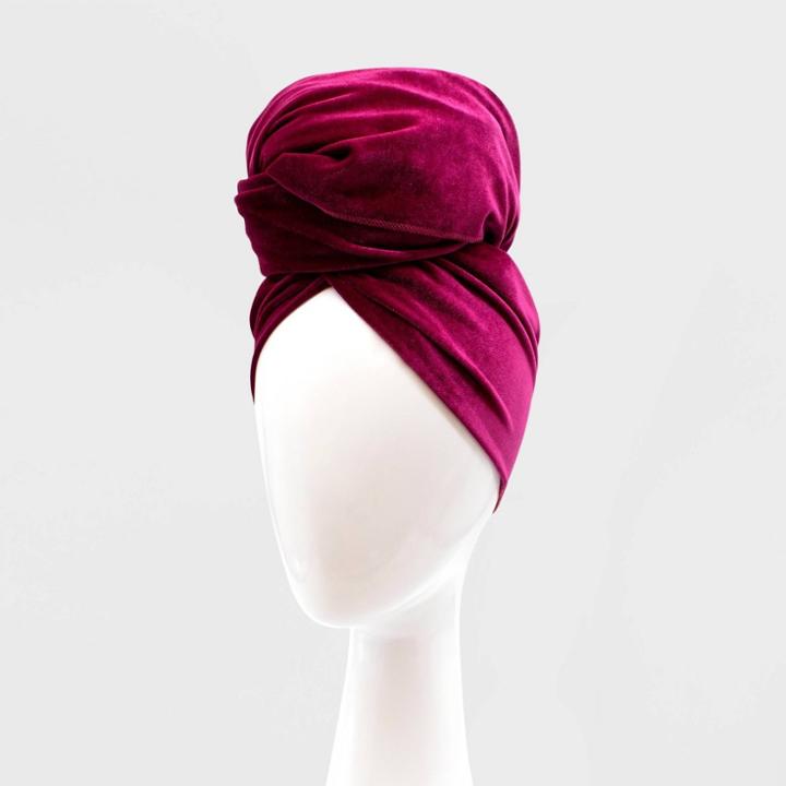 Cee Cee's Closet Nyc Black History Month Headwrap - Purple Velvet Print