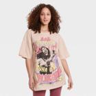 Women's Bob Marley Short Sleeve Graphic T-shirt Dress - Tan