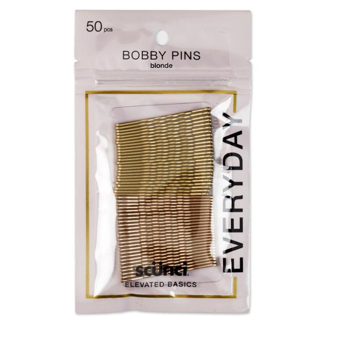 Conair Scunci Bobby Pins Blonde Metallic Finish