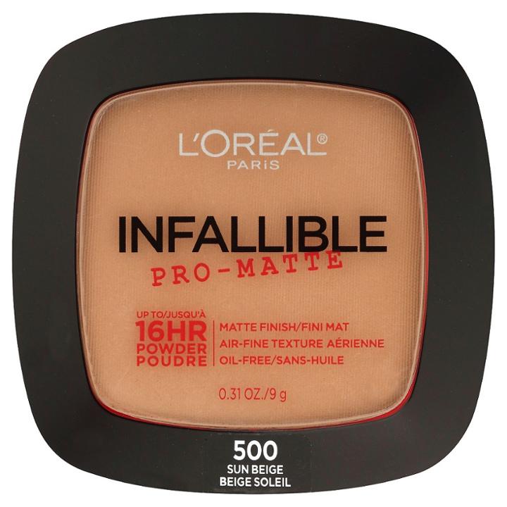 L'oreal Paris Infallible Pro-matte Powder 500 Sun Beige .31oz,