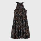 Women's Plus Size Printed Sleeveless Dress - Ava & Viv Black X
