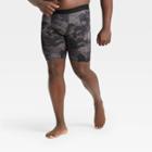 Men's Camo Print 6 Fitted Shorts - All In Motion Black S, Men's, Size: Small, Black Green