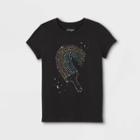 Girls' 'paintbrush' Short Sleeve Graphic T-shirt - Cat & Jack Black