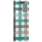 Paper Riot Co. Plaid Wine Bag - Spritz , Green Black