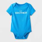Baby Boys' 'lil Brother' Short Sleeve Bodysuit - Cat & Jack Blue Newborn