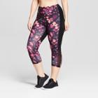 Women's Plus Size Floral Print Embrace Mid-rise Capri Leggings - C9 Champion Pink