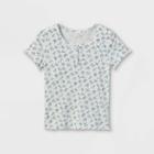 Girls' Henley T-shirt - Art Class White
