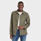 Men's Standard Fit Stretch Canvas Chore Shirt Jacket - Goodfellow & Co Olive