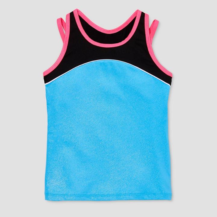 Freestyle By Danskin Girls' Activewear Tank Tops - Turquoise