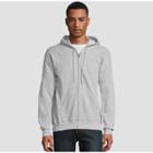 Hanes Men's Ecosmart Fleece Full Zip Hooded Sweatshirt - Ash S, Size: