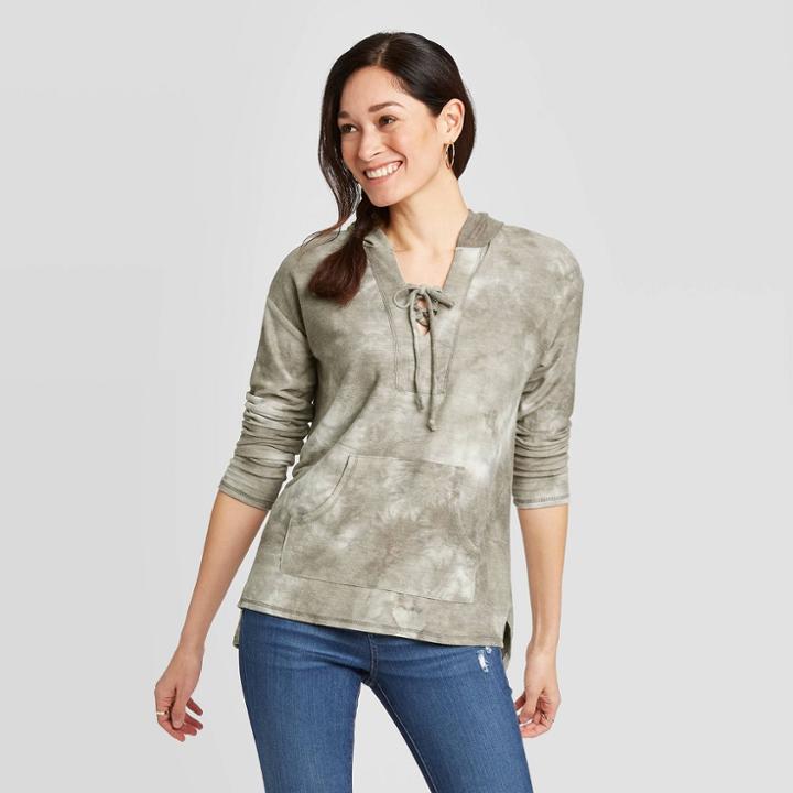 Women's Hooded Sweatshirt - Knox Rose Gray