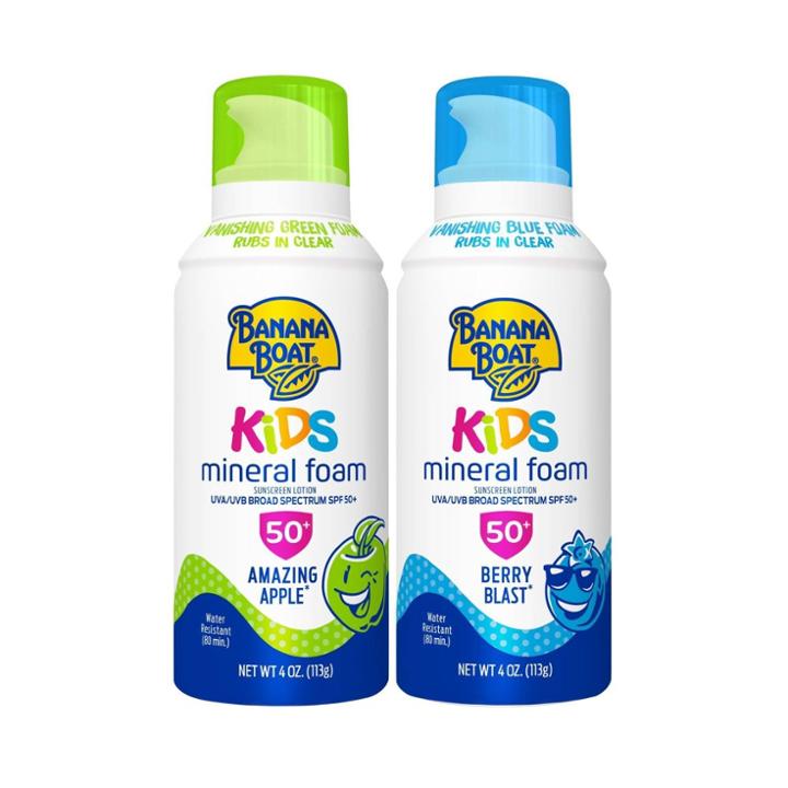 Banana Boat Kids Mineral Sunscreen Foam - Spf