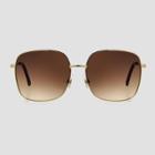 Women's Metal Oversized Square Sunglasses - Universal Thread Brown