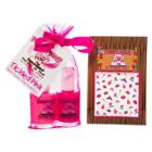 Piggy Paint Non-toxic Nail Polish With Princess Nail Art Set, Tickled Pink