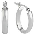 Target Women's Sterling Silver Hoop Earring Oval -