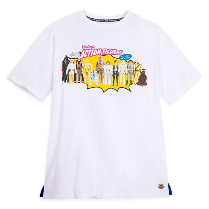 Men's Star Wars Action Figure Short Sleeve Graphic T-shirt - White S - Disney