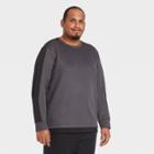 Men's Big & Tall Tech Fleece Crewneck Pullover - All In Motion Charcoal Gray Xxxl