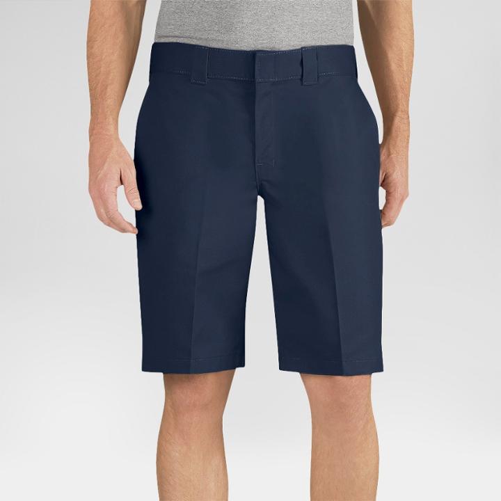 Dickies Men's Relaxed Fit Flex Twill 11 Shorts- Dark Navy 36, Men's, Dark Blue