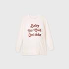 Maternity Baby It's Cold Outside Holiday Graphic Sweatshirt - Isabel Maternity By Ingrid & Isabel