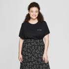 Women's Plus Size Short Sleeve Graphic T-shirt - A New Day + Vital Voices - Black X