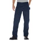 Dickies Men's Relaxed Straight Fit Sanded Duck Canvas Carpenter Jean- Dark Navy