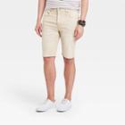 Men's 10.5 Slim Fit Jean Shorts - Goodfellow & Co Britsh Khaki 28, British Green