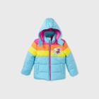 Girls' Trolls Puffer Jacket - 4, Green/yellow