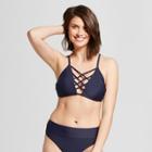 Tori Praver Seafoam Women's Strappy Bikini Top - Midnight Blue D/dd Cup