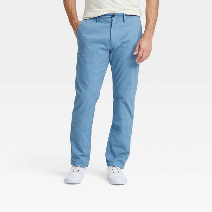 Men's Slim Fit Chino Pants - Goodfellow & Co Light Blue