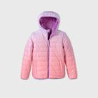 Girls' Reversible Ombre Puffer Jacket - Cat & Jack Pink