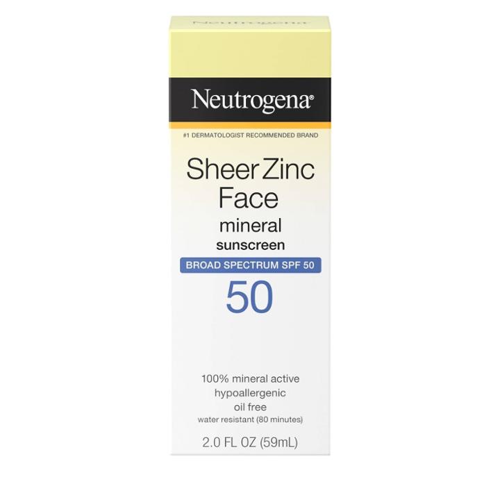 Neutrogena Sheer Zinc Sunscreen Face Lotion -