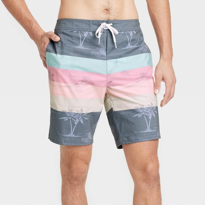 Men's 8.5 Overlay Island Board Shorts - Goodfellow & Co Blue