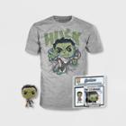 Funko Boys' Hulk Short Sleeve T-shirt With Mini Funk Pop! - Black
