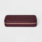 Large Faux Leather Zippered Travel Case Storage - A New Day Burgundy, Adult Unisex